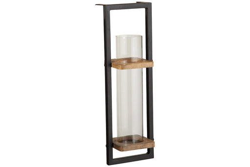 Colburn Natural/Black Wall Sconce - A8010171 - Gate Furniture