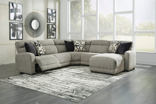 Colleyville Stone Armless Power Recliner 5 Piece RAF Sectional - Gate Furniture