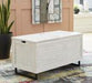 Coltport Distressed White Storage Trunk - A4000337 - Gate Furniture