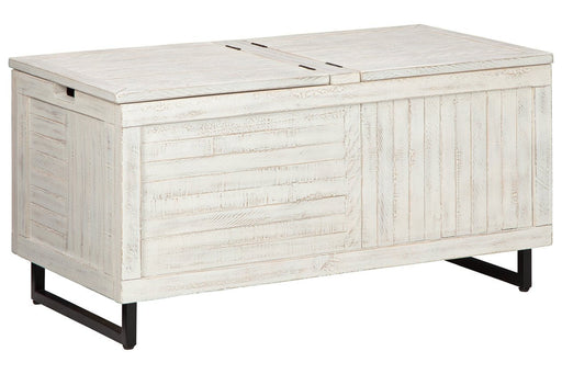 Coltport Distressed White Storage Trunk - A4000337 - Gate Furniture
