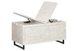Coltport Distressed White Storage Trunk - A4000337 - Gate Furniture
