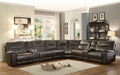 Columbus Brown Reclining Sectional - Gate Furniture
