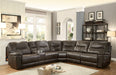 Columbus Brown Reclining Sectional - Gate Furniture