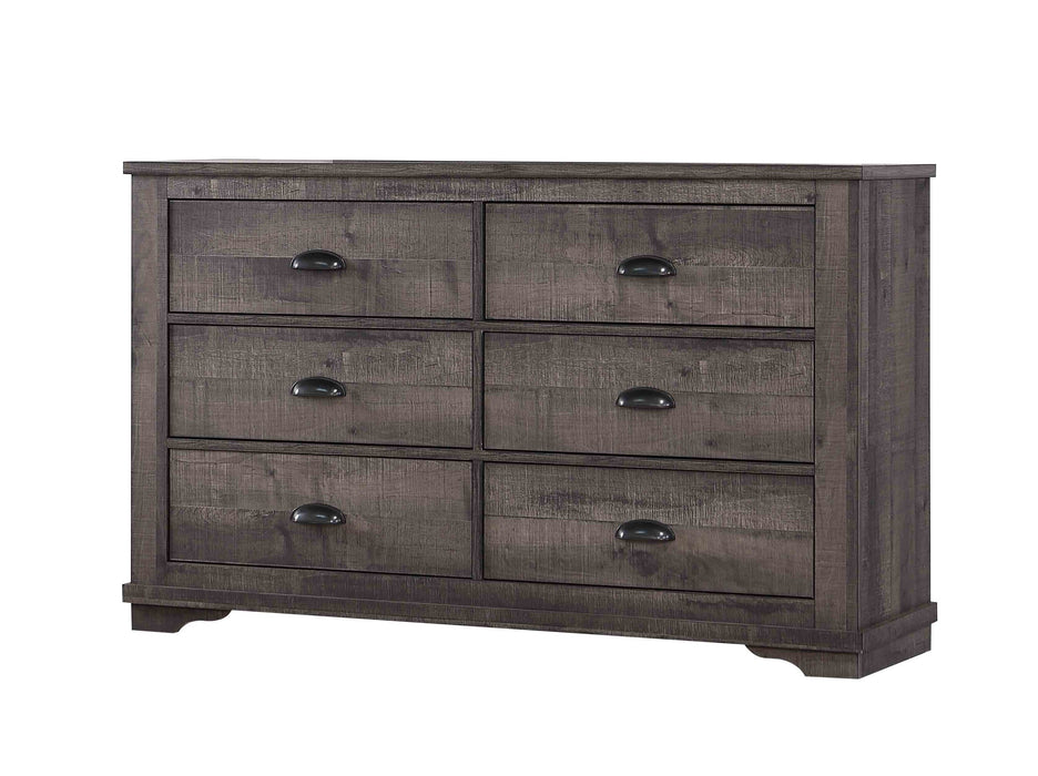 Coralee Gray Sleigh Bedroom Set - Gate Furniture