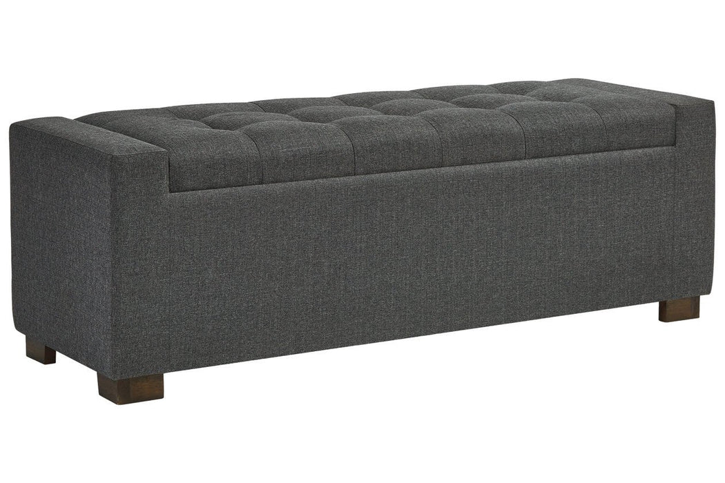 Cortwell Gray Storage Bench - A3000224 - Gate Furniture