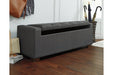 Cortwell Gray Storage Bench - A3000224 - Gate Furniture