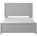 Cottenburg Light Gray-White Queen Panel Bed - Gate Furniture