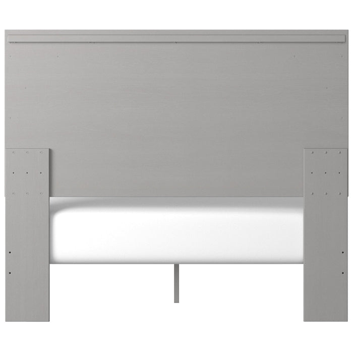 Cottenburg Light Gray-White Queen Panel Bed - Gate Furniture