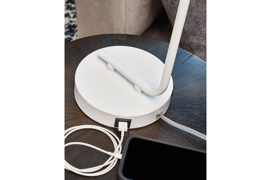 Covybend White Desk Lamp - L734322 - Gate Furniture