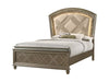 Cristal Gold LED Queen Panel Bed - Gate Furniture