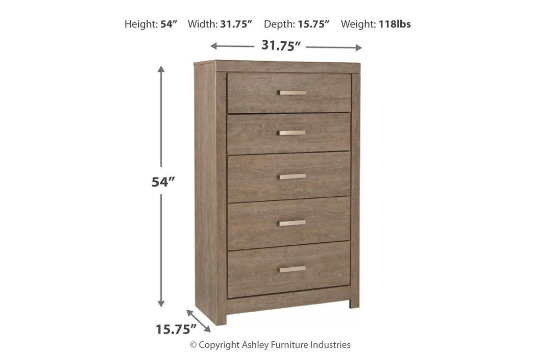 Culverbach Gray Chest of Drawers - B070-46 - Gate Furniture