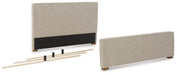Dakmore Queen Upholstered Headboard/Footboard/Slats - B783-81 - In Stock Furniture