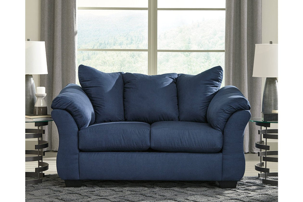 Darcy Blue Loveseat - 7500735 - Gate Furniture