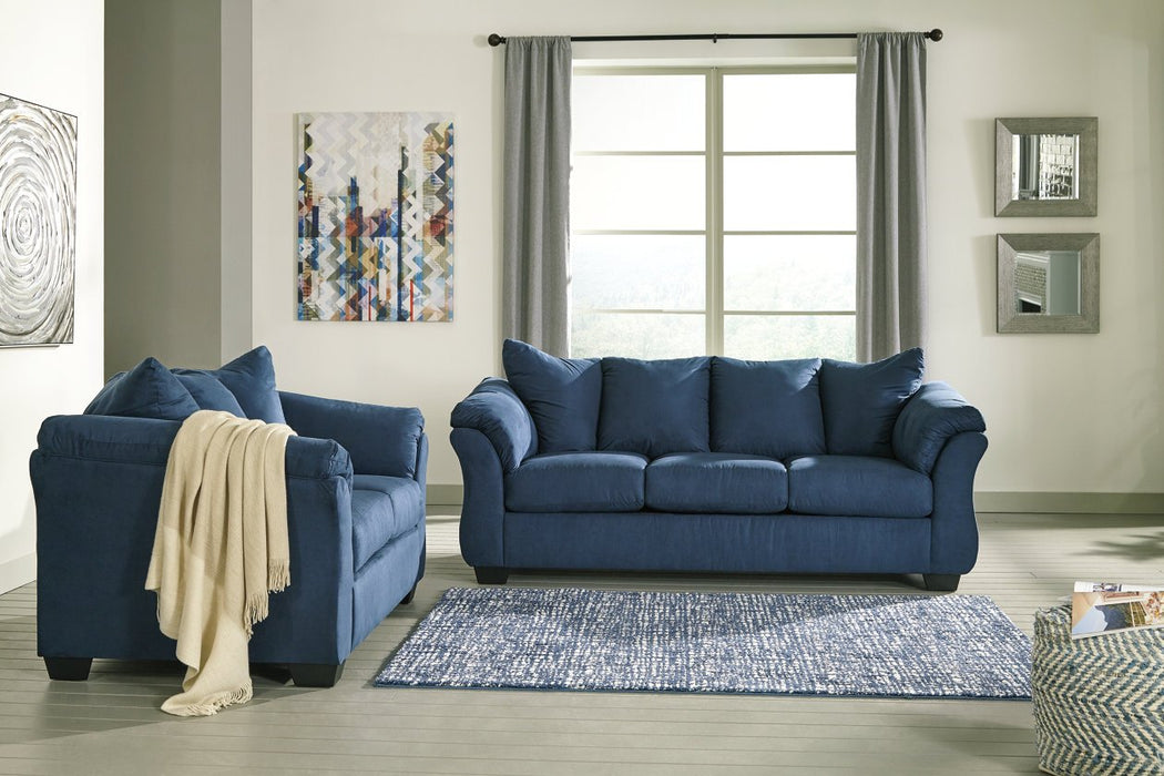 Darcy Blue Loveseat - 7500735 - Gate Furniture