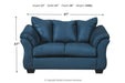 Darcy Blue Loveseat - 7500735 - Gate Furniture