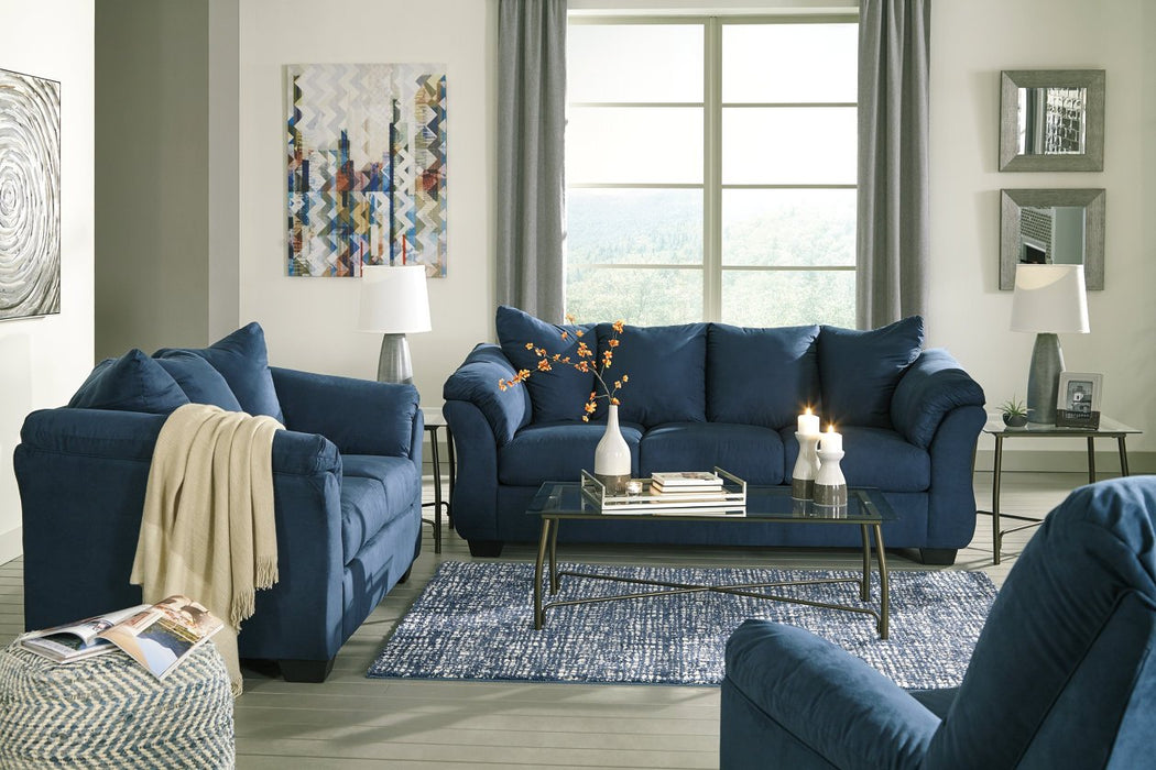 Darcy Blue Loveseat - 7500735 - Gate Furniture