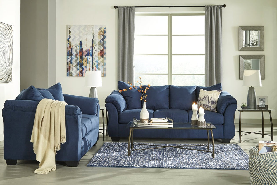 Darcy Blue Loveseat - 7500735 - Gate Furniture
