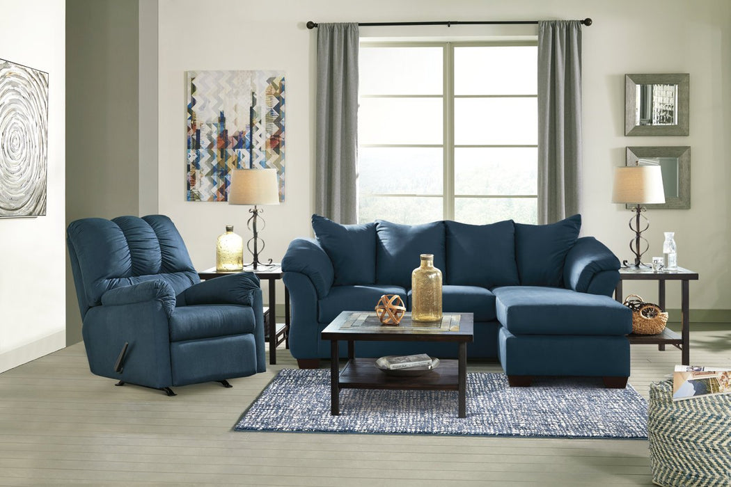 Darcy Blue Recliner - 7500725 - Gate Furniture