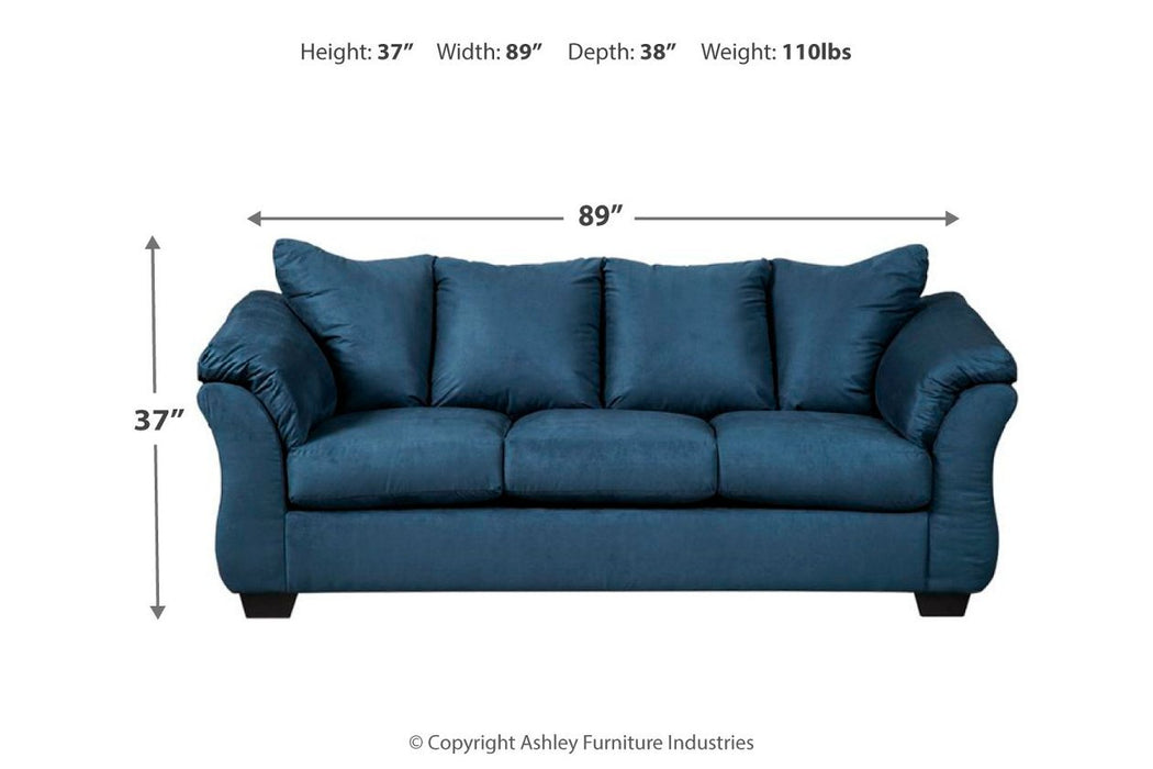 Darcy Blue Sofa - 7500738 - Gate Furniture