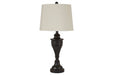 Darlita Bronze Finish Table Lamp (Set of 2) - L204024 - Gate Furniture