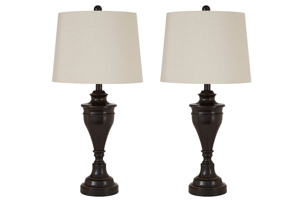Darlita Bronze Finish Table Lamp (Set of 2) - L204024 - Gate Furniture
