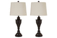 Darlita Bronze Finish Table Lamp (Set of 2) - L204024 - Gate Furniture