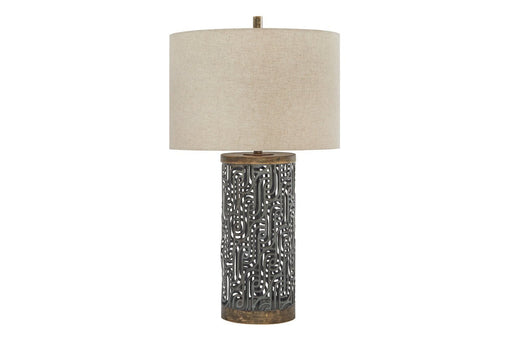 Dayo Gray/Gold Finish Table Lamp - L207364 - Gate Furniture