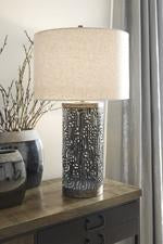 Dayo Gray/Gold Finish Table Lamp - L207364 - Gate Furniture