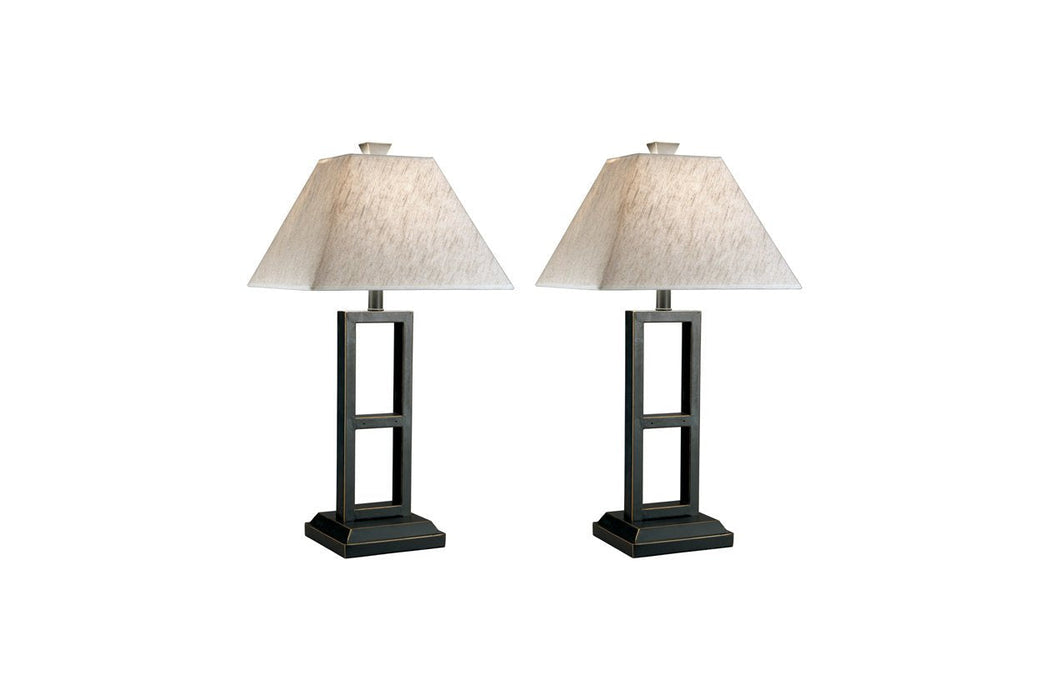 Deidra Black Table Lamp (Set of 2) - L318924 - Gate Furniture