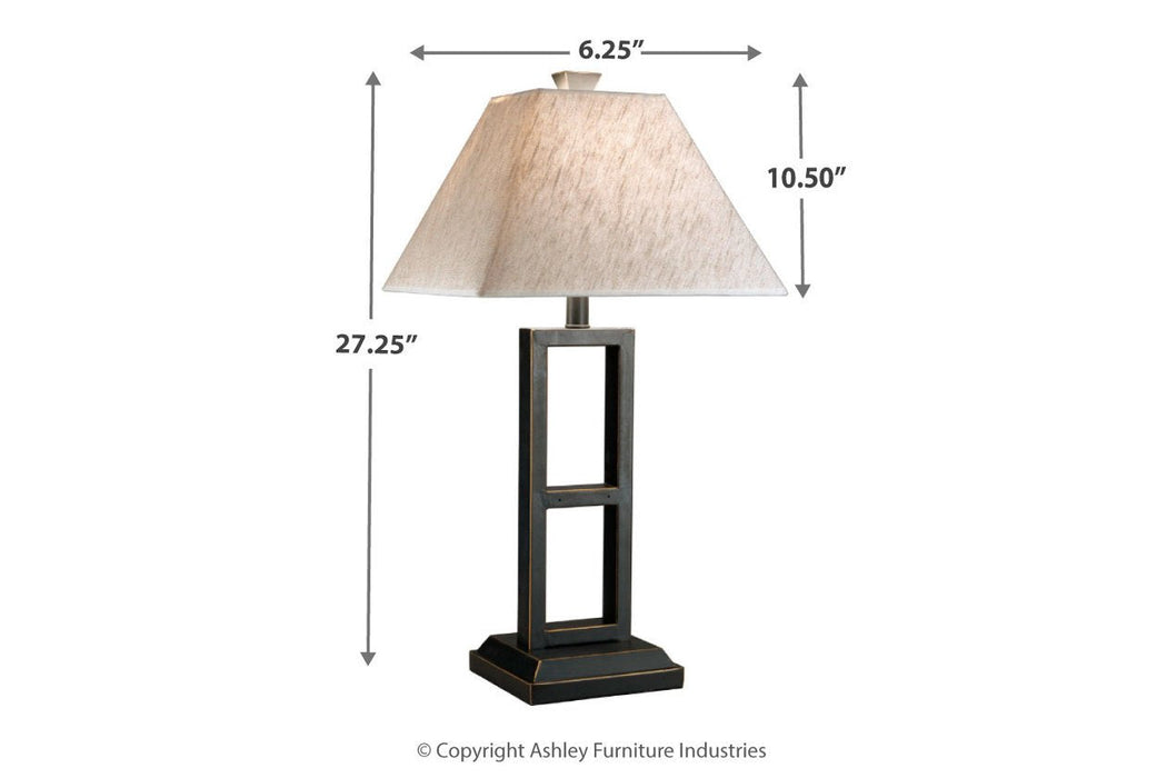 Deidra Black Table Lamp (Set of 2) - L318924 - Gate Furniture