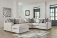 Dellara Chalk LAF Sectional - Gate Furniture