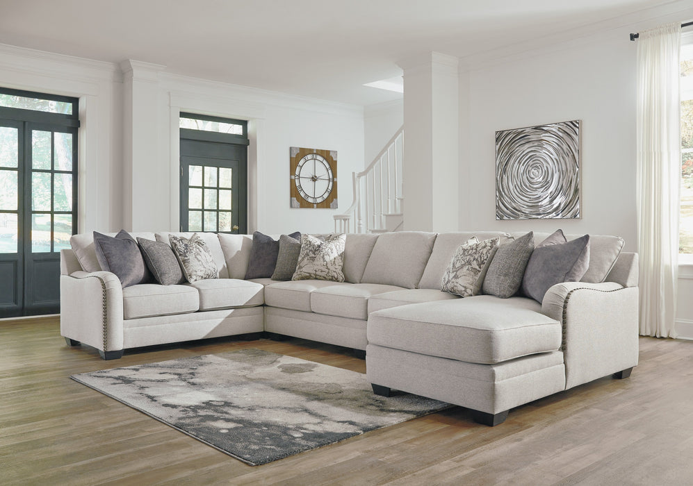 Dellara Chalk RAF Sectional - Gate Furniture