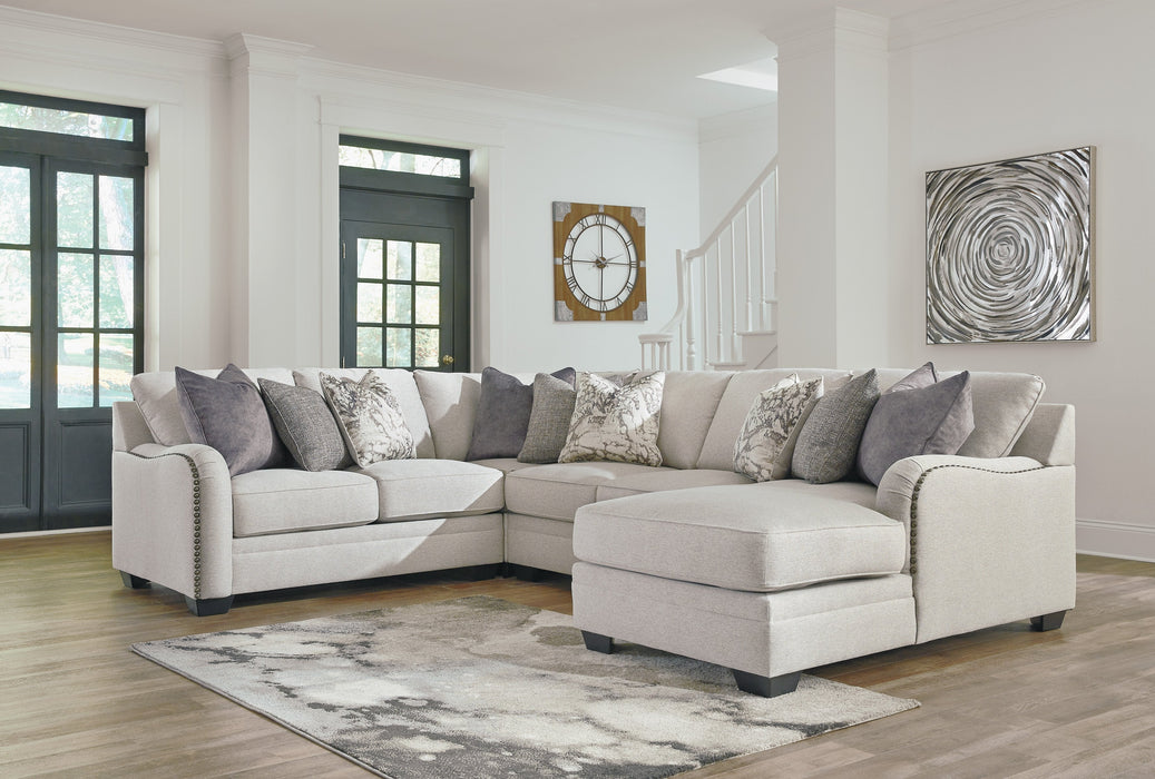 Dellara Chalk RAF Sectional - Gate Furniture