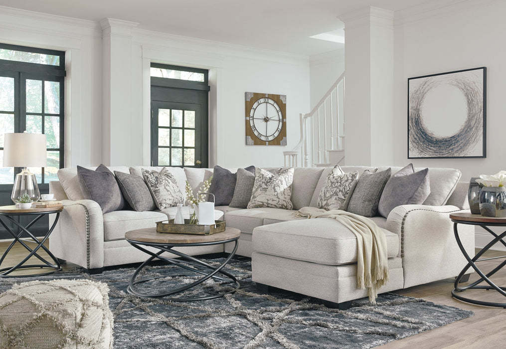 Dellara Chalk RAF Sectional - Gate Furniture