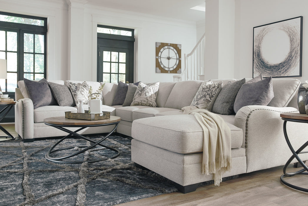 Dellara Chalk RAF Sectional - Gate Furniture