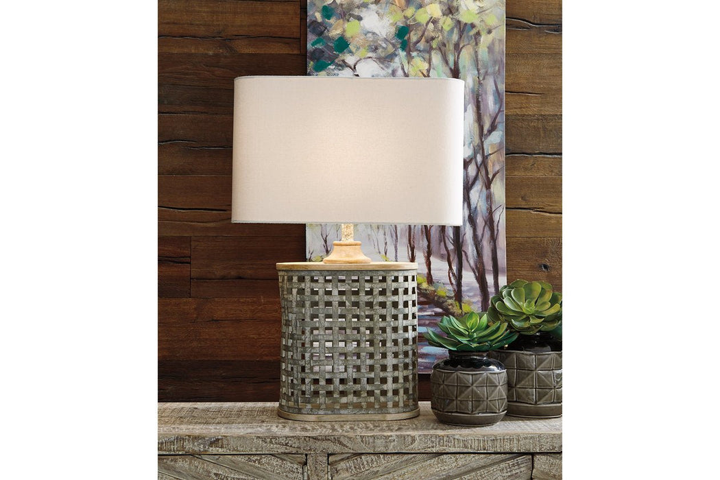 Deondra Gray Table Lamp - L208234 - Gate Furniture