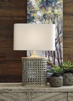 Deondra Gray Table Lamp - L208234 - Gate Furniture