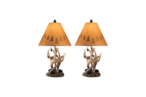 Derek Brown Table Lamp (Set of 2) - L316984 - Gate Furniture