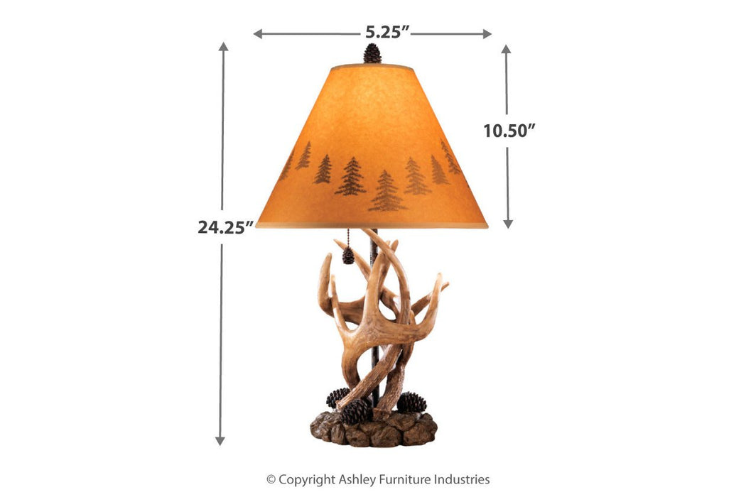 Derek Brown Table Lamp (Set of 2) - L316984 - Gate Furniture