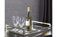 Derex Champagne Finish Tray - A2000255 - Gate Furniture