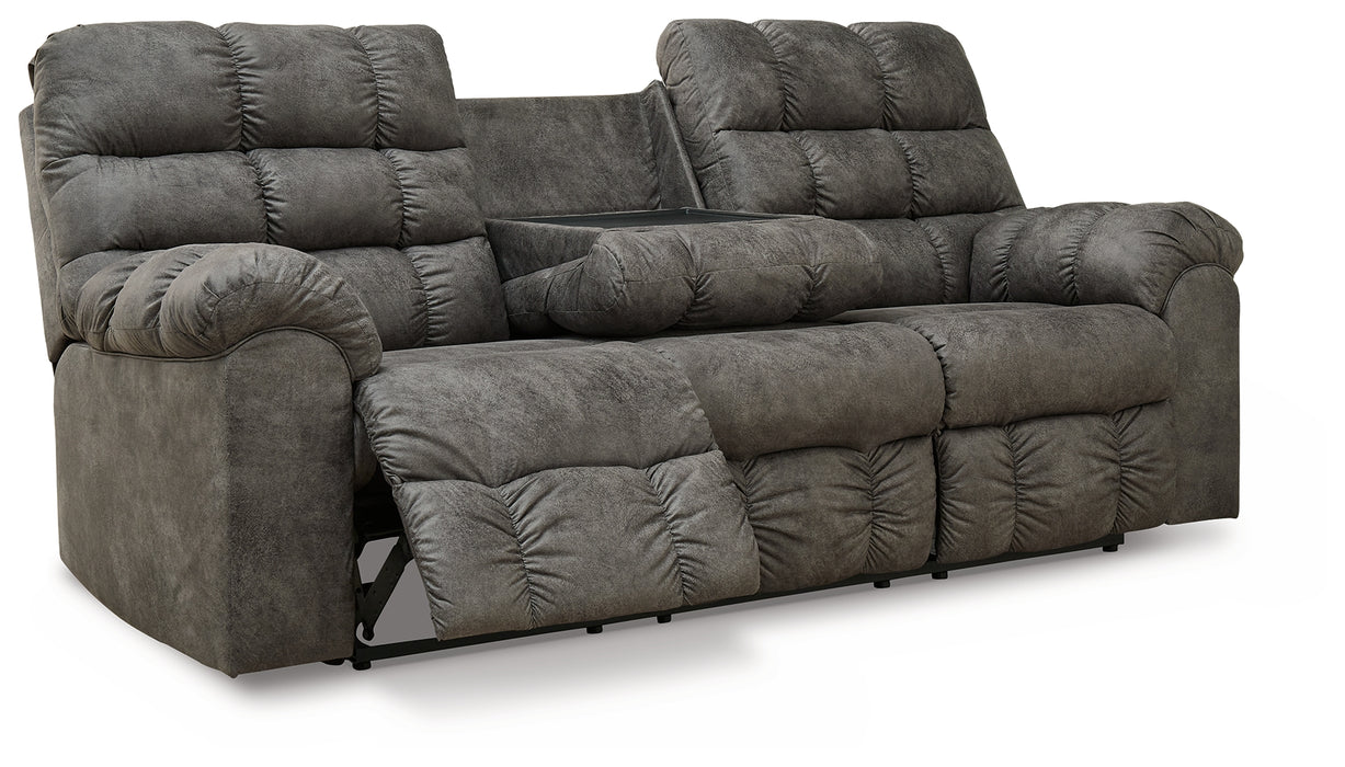 Derwin Reclining Sofa with Drop Down Table - 2840289 - In Stock Furniture