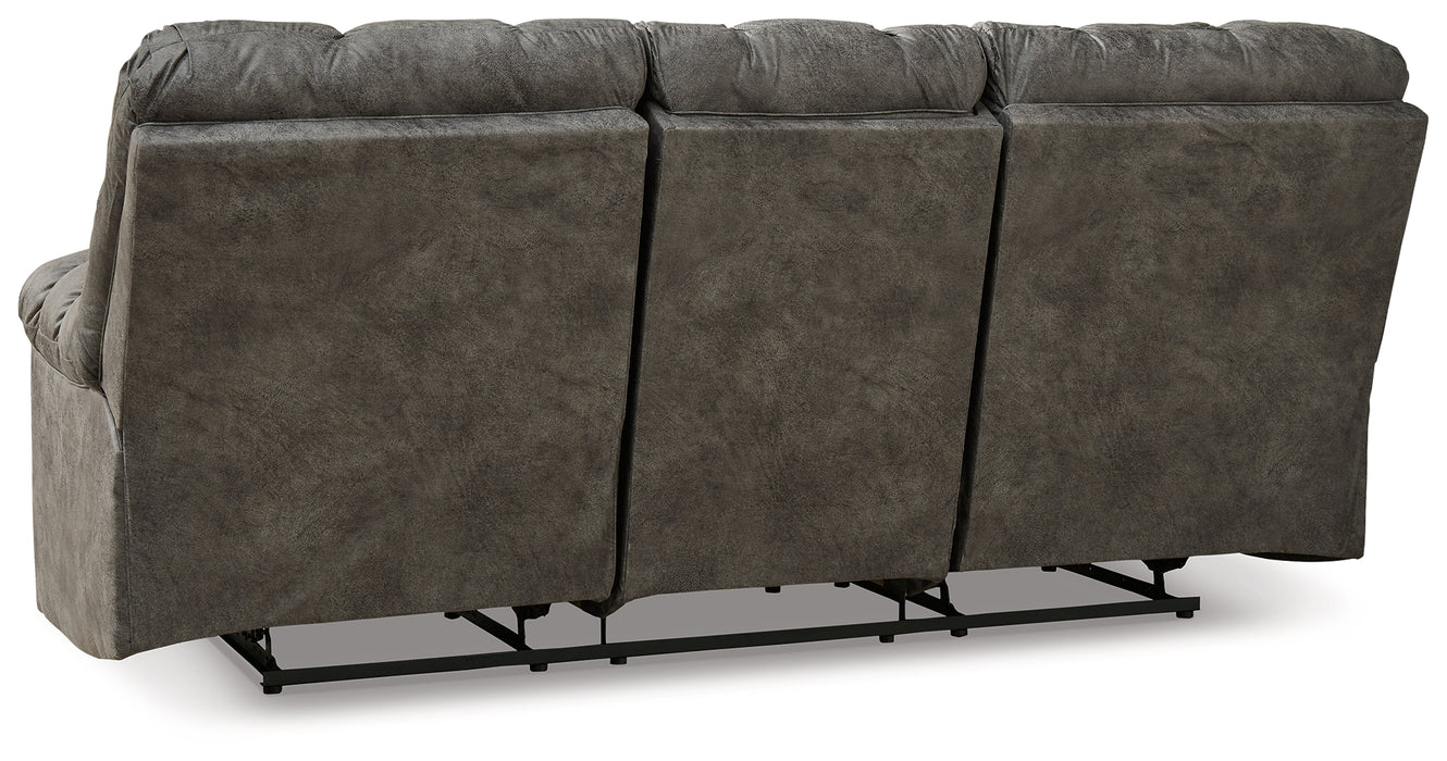 Derwin Reclining Sofa with Drop Down Table - 2840289 - In Stock Furniture