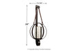 Despina Brown Sconce - A8010043 - Gate Furniture