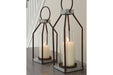 Diedrick Gray/Black Lantern (Set of 2) - A2000346 - Gate Furniture