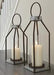 Diedrick Gray/Black Lantern (Set of 2) - A2000346 - Gate Furniture