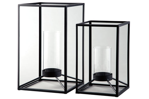 Dimtrois Black Lantern (Set of 2) - A2000133 - Gate Furniture