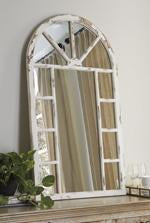 Divakar Antique White Accent Mirror - A8010069 - Gate Furniture