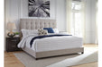 Dolante Beige King Upholstered Bed - B130-582 - Gate Furniture