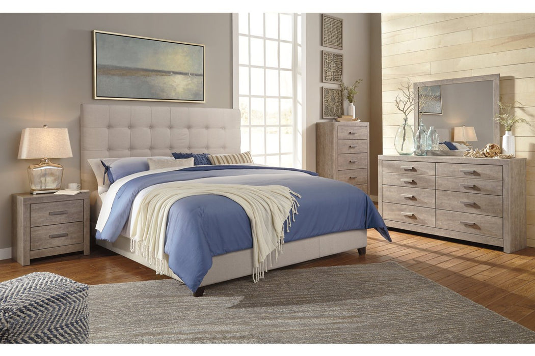 Dolante Beige King Upholstered Bed - B130-582 - Gate Furniture