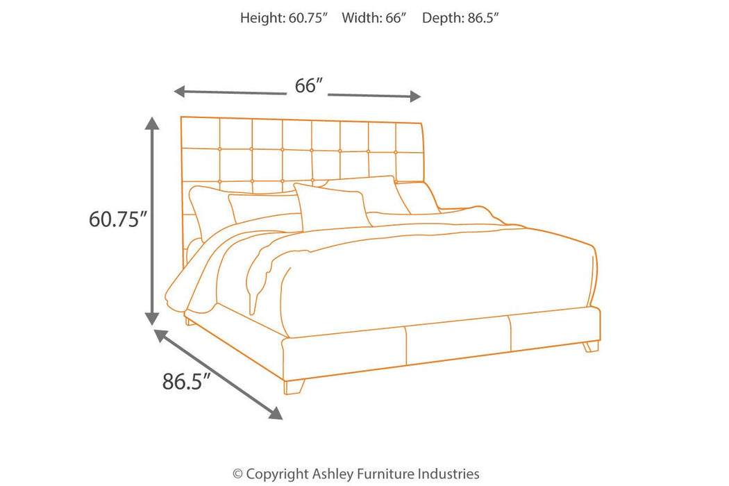 Dolante Beige Queen Upholstered Bed - B130-581 - Gate Furniture